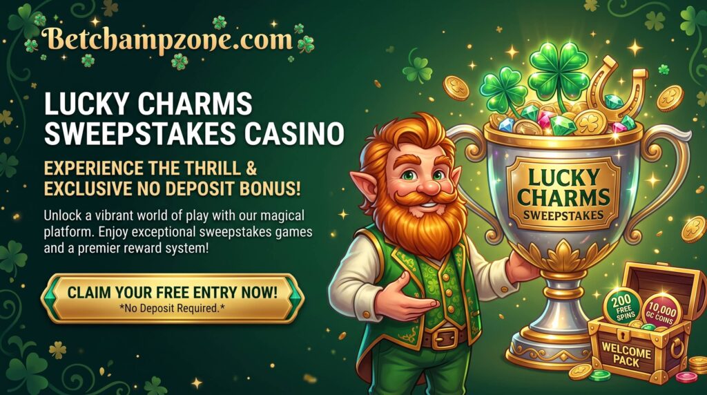 Lucky Charms Sweepstakes Casino No Deposit Bonus