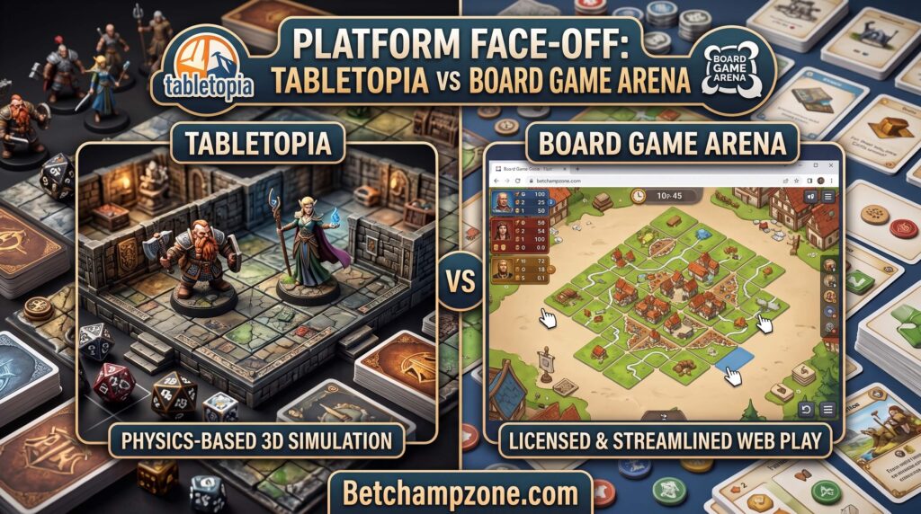 Tabletopia vs Board Game Arena