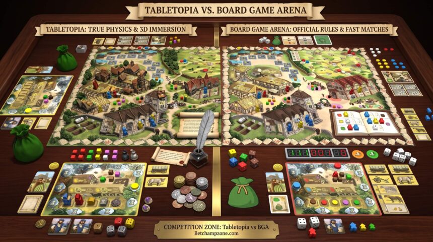 Tabletopia vs Board Game Arena